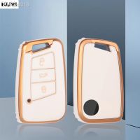 Hot TPU Car Remote Key Case Cover Shell For VW Volkswagen Passat B8 Magotan For Skoda Kodiaq Superb A7 Smart Keyless