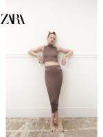 ROK High Waist ปักผ้าไร้รอยต่อของผู้หญิงใหม่ฤดูใบไม้ผลิ ZARA 1014319 942