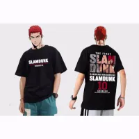 ? (พิมพ์พรีเมี่ยม)cotton100%[hot]▲Slam Dunk เสื้อยืดผู้ชายแขนสั้นเสื้อบาสเก็ตบอลกีฬา Sakuragi Hanado S-5XL เสื้อยืดคุณภาพดี