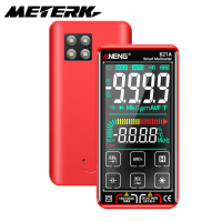 METERK 621A หน้าจอสัมผัสอัจฉริยะมัลติมิเตอร์แบบดิจิตอล9999นับช่วงอัตโนมัติแบบชาร์จไฟได้แบบพกพา NCV Universal Meter โวลต์มิเตอร์แอมมิเตอร์