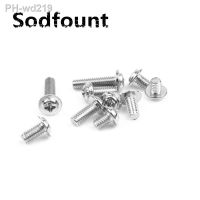 100pcs/Lot Round round head screw M1.4 PWM nickel plated pan head with gasket electronic screw