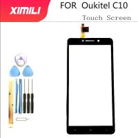 กระจกด้านนอกด้านหน้า5.0นิ้วสำหรับ Oukitel C10 / C10 Pro หน้าจอสัมผัสหน้าจอสัมผัสอะไหล่เซ็นเซอร์ดิจิไทเซอร์ C 10 C10 Pro + เครื่องมือ