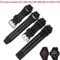 【BLLS】 Replacement Durable Silicone Wrist Strap For Casio G-shock GA-1000 GA1100/1400/GW-A1100/A1130 Fashion Elastic Strap WatchBands 【BYUE】