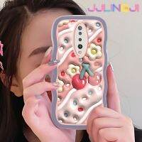 Jjlingji เคสสำหรับ Xiaomi POCO X2 POCO F2 Redmi K30แฟชั่นดอกไม้3D ดีไซน์ใหม่คอลโลเวฟเดอร์ขอบนุ่มเคสมือถือกันกระแทกแบบใสโปร่งใสลายกล้องถ่ายรูปสร้างสรรค์เคสป้องกันซิลิกาเจล