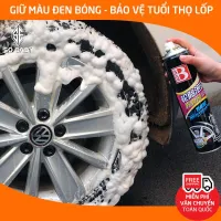 [HCM]Dung dịch vệ sinh lốp xe xịt tạo bọt làm sạch bảo dưỡng mâm vành bánh ô tô xe hơi dưỡng đen bóng và chăm sóc bảo vệ lốp dung tích 680ml B-1107