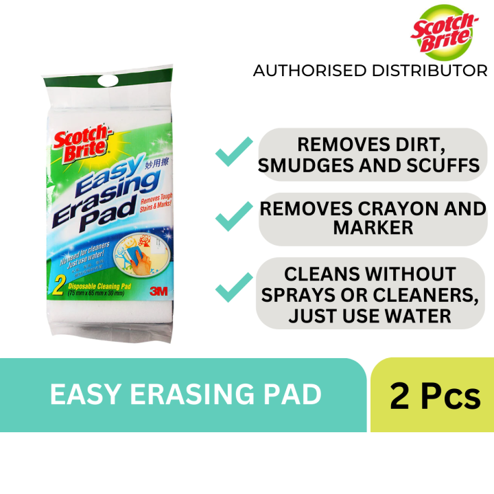 3M ScotchBrite Easy Erasing Pad 832TW2M Lazada Singapore