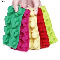 ▧㍿ Hawaiian Cactus Pineapple Flamingo Silicone Ice Molds Maker Bar Party Drink Freeze Molds Silicone Mold For Ice Cube Trays Moulds