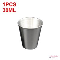 DSF Studio 30มิลลิลิตร1ชิ้นสแตนเลสปกแก้วตั้งแคมป์ถ้วยแก้วดื่มกาแฟชา [8/4]