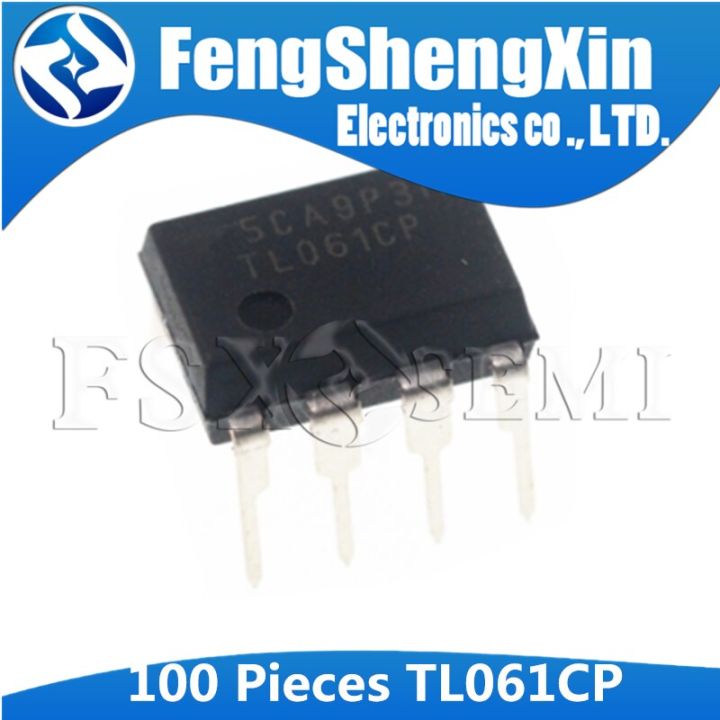 50pcs/lot  TL061CP DIP8 TL061 DIP-8 TL061C DIP 061C Low power consumption jfets input operation amplifier IC chip