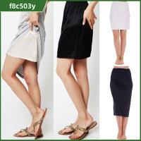 F8C503Y อุปกรณ์ทำความเย็น ชุดเดรส ครึ่งสลิป Underskirts แฟชั่นสำหรับผู้หญิง กระโปรงสลิป สำหรับผู้หญิง