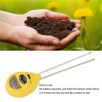 เครื่องวัดความชื้นในดิน 3 in 1 Humidity PH Illuminance Sensor Meter Gardening Probe Tester Yellow