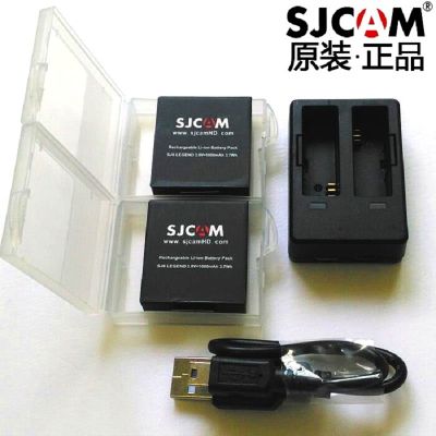 SJCAM อุปกรณ์เสริม2ชิ้นเดิม SJ6แบตเตอรี่สามารถเติมเงินได้แบตเตอรี่ชาร์จคู่กรณี SJCAM SJ6ตำนานกีฬากล้อง