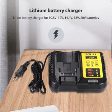 Dcb112 Lithium Battery Charger For 10.8v 12v 14.4v 18v 20v Dcb206