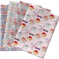 45*145Cm Kartun Cetak Poliester Katun Duffy Beruang Kain Patchwork untuk Menjahit Gaun Kain Membuat F2648