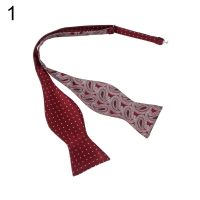 Men Adjustable Self Bow Ties Necktie Neckwear Business Wedding Party Supplies Boy Bowties Solid Butterfly Bow Tie Gift Bow Tie Ties