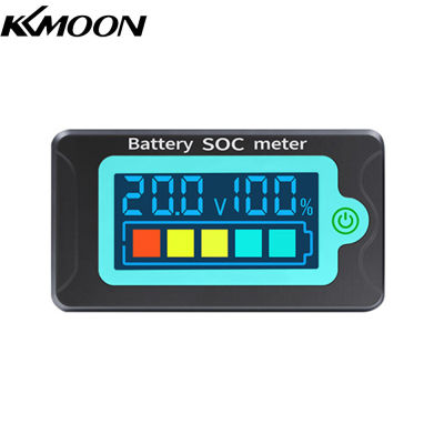 KKmoon เครื่องวัดพลังงานแบตเตอรี่กันน้ำ SOC ตัวบ่งชี้8-100V กระแสตรงโวลต์มิเตอร์12.0V 24V 36V 48V 60V 72V ลิเธียมเหล็กฟอสเฟตแบตเตอรี่ลิเธียมโพลีเมอร์เครื่องทดสอบแบตเตอรี่