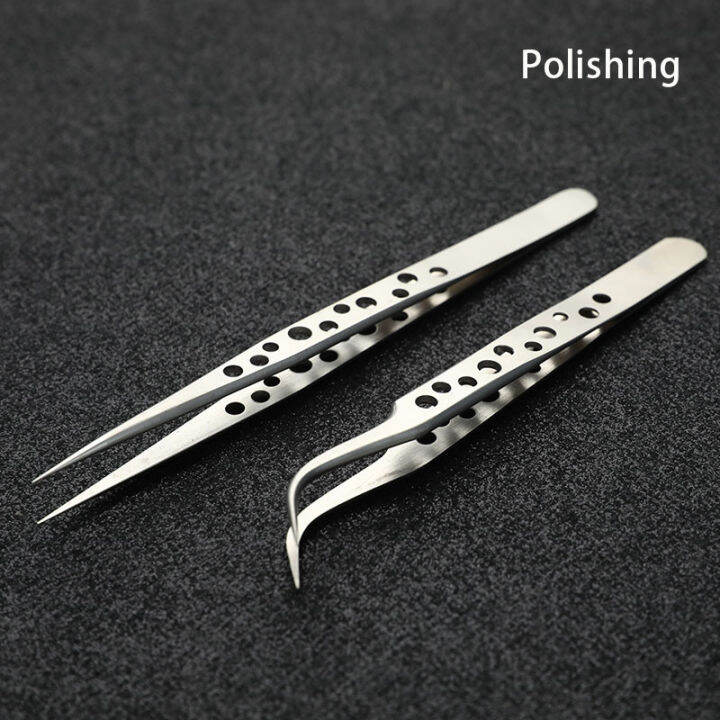 Antistatic Curved Straight Tip Precision Tweezer Electronics