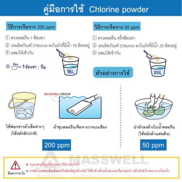 ผงคลอรีน-calcium-hypochlorite-65-ปรับสภาพน้ำใส-ผสมน้ำอาบ-ฆ่าเชื้อโรคในน้ำ