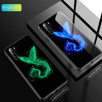 Lion Phoenix Wolf Tiger Luminous Glass Case For Huawei P40 P30 P20 Mate Honor 30 20 10 9 8 X Pro Lite Luxury Phone Cover Coque