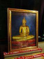 กรอบรูปกระจกมงคล หลวงพ่อพุทธโสธร  ขนาด 18x23นิ้ว