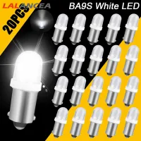 LA แผงไฟหน้า Led 20ชิ้นสำหรับรถยนต์ Ba9s แผงไฟแดชบอร์ดหลอดไฟกลมโคมไฟอ่านหนังสือในร่มหลอดไฟแบบกว้าง【fast】