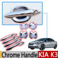 สำหรับ Kia K3 Cerato ABS Chrome Trim ประตู Handle ครอบคลุมอุปกรณ์เสริมสติกเกอร์รถจัดแต่งทรงผม2010 2011 2012 2013 2014 2015 2016