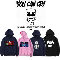 [ในสต็อก] Marshmello ผู้ชายผู้หญิงการ์ตูน Hoodies ย้อนยุคการ์ตูนแฟชั่นเสื้อกันหนาวหมวกมาร์ชเมลโล่รอบฤดูใบไม้ร่วงและฤดูหนาวเสื้อกันหนาวขนแกะบาง Unisex