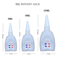 1Pcs 3ML/6ML/15ML 502 กาวทันทีกาวกาว DIY Liquid เครื่องประดับของเล่นรองเท้าพิเศษ Super Quick Drying กาวใส-bcco889