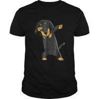 MenS T-Shirt Dabbing Daschunds Wiener Dog Costume 100% Cotton Men T-Shirt