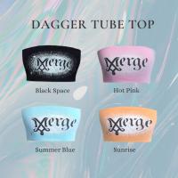 Merge Official - Dagger Tube Top 4 colors (พร้อมส่ง) เสื้อเกาะอก สกรีนลายกลิตเตอร์