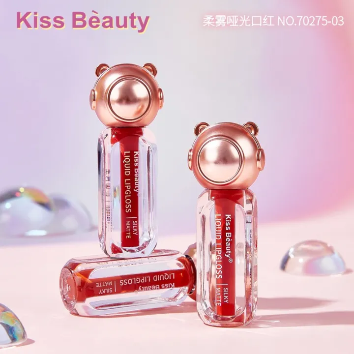 KISS BEAUTY Silky Matte Liquid Lipgloss ลิควิดลิปสติกเนื้อแมทต์ สีสวย ...