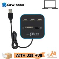 GRWIBEOU USB 2.0ฮับผสม3พอร์ต USB ตัวอ่านไมโครการ์ด Sd/tf แยก USB ฮับ Combo All In One สำหรับคอมพิวเตอร์พีซีอุปกรณ์