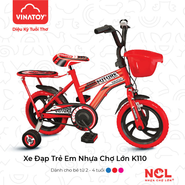 Xe đạp trẻ em Nhựa Chợ Lớn K110 Dành Cho Bé Từ 2 – 4 Tuổi
