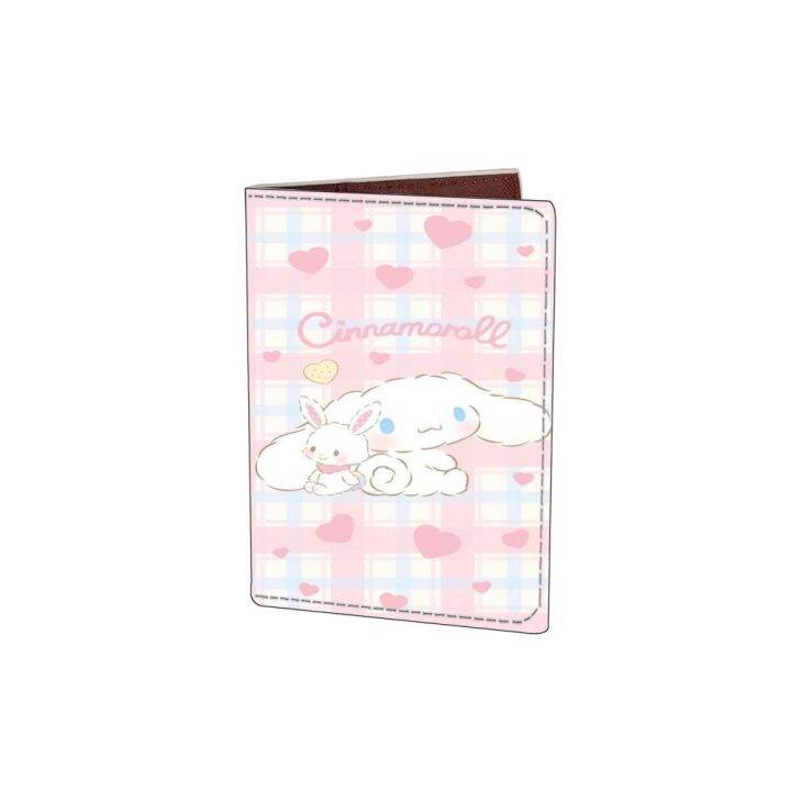 ซองใส่หนังสือเดินทาง-ใหม่-sanrio-ปกหนังสือเดินทาง-เคสป้องกัน-pu-ลายการ์ตูนลายเฮลโลคิตตี้เมโลดี้กระเป๋าเก็บบัตร-kulomi-แบบพกพา