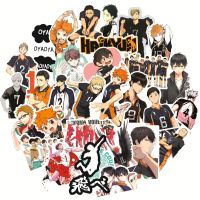 10/30/50ชิ้น Haikyuu!! สติ๊กเกอร์กราฟิตี้สำหรับเด็กรูปอะนิเมะสติ๊กเกอร์การ์ตูนกระเป๋าเดินทางสเก็ตบอร์ดกระเป๋าเดินทางลายกีตาร์รูปลอกกันน้ำ