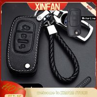 XINFAN เคส Kunci Remote Mobil ที่วางฝาครอบกุญแจหนัง Ford เทอร์โบสำหรับรถฟอร์ด Mustang Ecosport Eversest Explorer โฟกัสเฟียสต้า