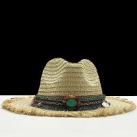 【CC】 Panama Hats Womens Raffia Hat Male Female Decorate 2020 New Fashion Men Jazz