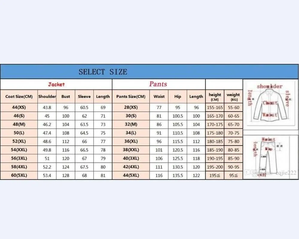 suit size in cm