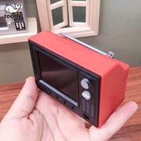 TOOYFUL Dollhouse Miniature Television อุปกรณ์ DIY เครื่องใช้ในบ้านขนาดเล็ก