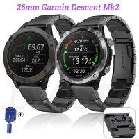 22 26มม. Quickfit สแตนเลส B สำหรับ Garmin เชื้อสาย Mk2i Mk2สายคล้องปลดเร็ว Watchb เข็มขัด Correa