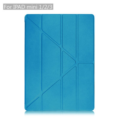 เคสไอแพดมินิ 123 iPad mini 123 Smart Case Y Style(Blue) (0745)