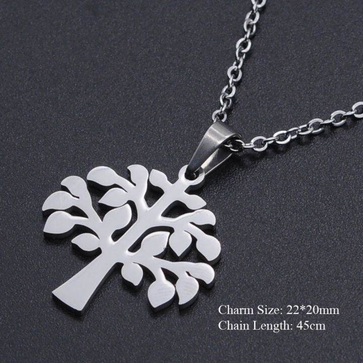 life-tree-stainless-steel-charm-necklace-for-women-fashion-jewelry-necklaces-wholesale-dainty-steel-necklaces-accept-oem-order