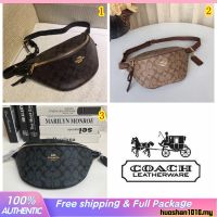 COACH 100 new 48740 Classic pattern large capacity full leather womensbag multi-use waistbag 30-12-11