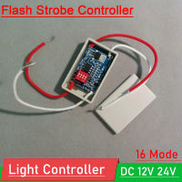 Dc 12โวลต์24โวลต์ LED เบรกหยุดแสงฮาโลเจนโคมไฟแฟลชกะพริบโมดูลแฟลช S Trobe ควบคุม16โหมดสำหรับรถควบคุมแสง