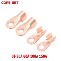 5Pcs Terminal OT Series 30/60/100/150 Splice Wire Dia Copper O shape Circular Naked Battery Cable Connector Open Lug Electrical Circuitry  Parts