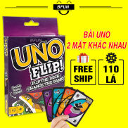 Bài UNO FLIP Boardgame 110 Lá 2 Mặt Khác Nhau