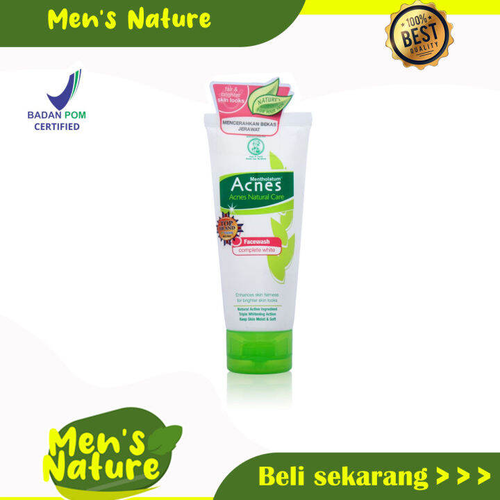 Acnes Complete White Face Wash 100gr Jenis Favorit Lazada Indonesia