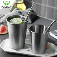 1PC 30/70/180/320ML Stainless Steel Metal Beer Cups Mini Portable Wine Glasses Kitchen Accessories