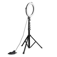 ✚◈ 8 Inch Ring Light with Extendable Tripod Stand Kits for Live Broadcast Selfie Vlogging Selfie Led Lamp Photography Light