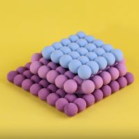 3D square Bubble Ball Coaster Silicone Mold DIY Cement Creative Jewelry Storage Plate Candle Tray Handmade Soap Mould Home Decor